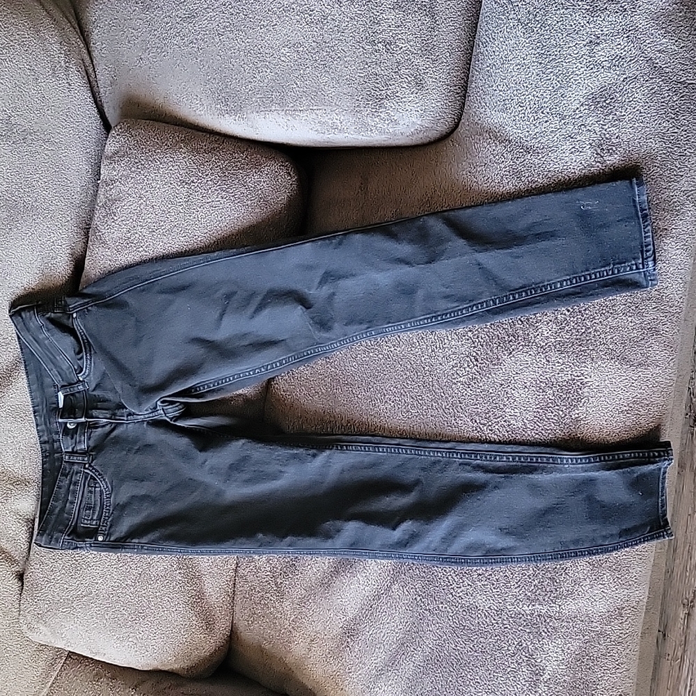 Long black stretch jeans